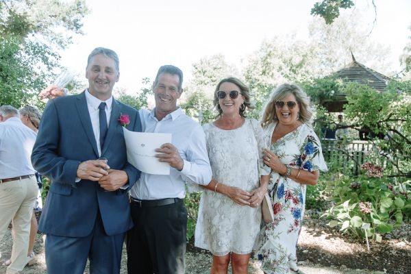 Tania and Jamie's wedding day in Kings Meadows, frame 178