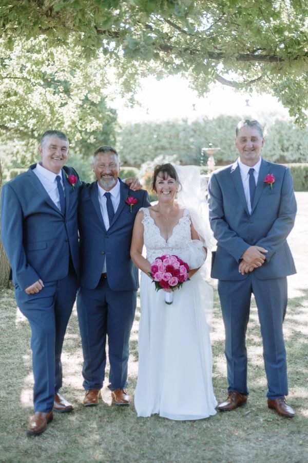 Tania and Jamie's wedding day in Kings Meadows, frame 193