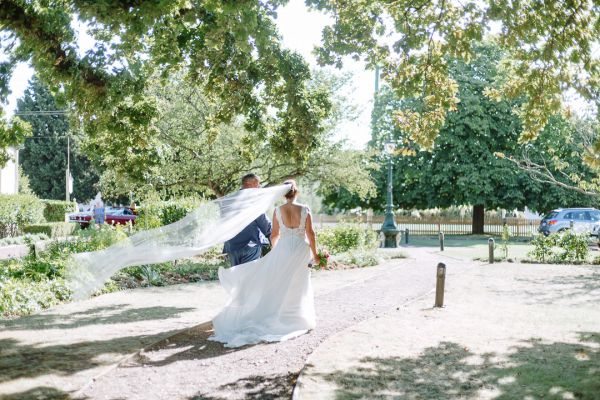Tania and Jamie's wedding day in Kings Meadows, frame 202