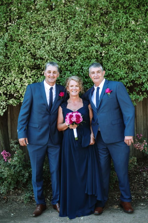 Tania and Jamie's wedding day in Kings Meadows, frame 205