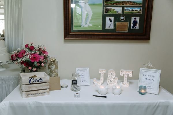 Tania and Jamie's wedding day in Kings Meadows, frame 217