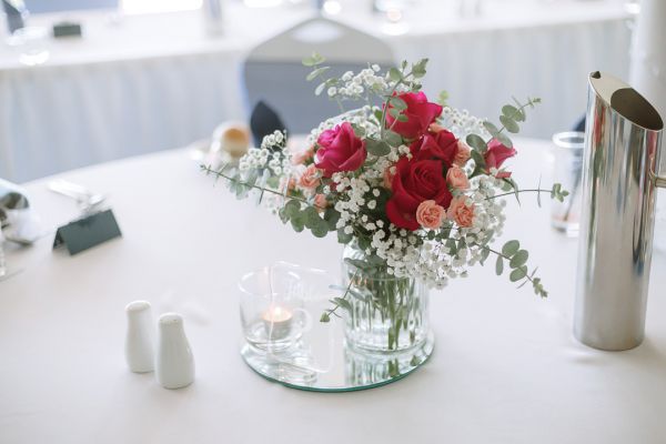 Tania and Jamie's wedding day in Kings Meadows, frame 223