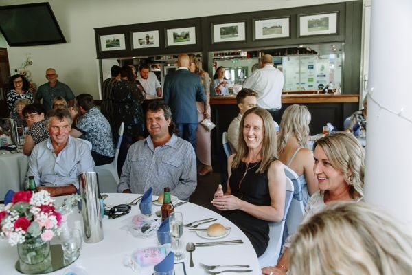 Tania and Jamie's wedding day in Kings Meadows, frame 226