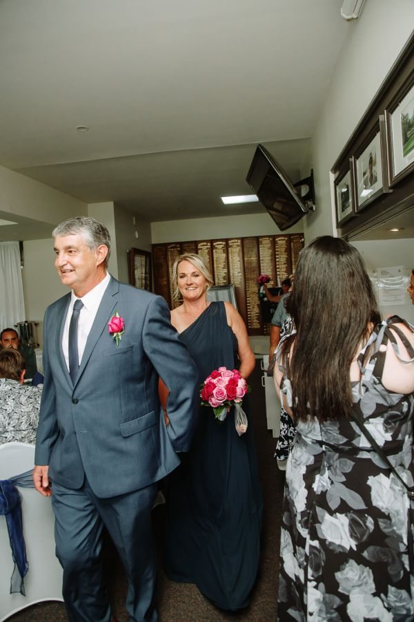 Tania and Jamie's wedding day in Kings Meadows, frame 229