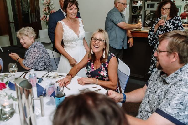 Tania and Jamie's wedding day in Kings Meadows, frame 235