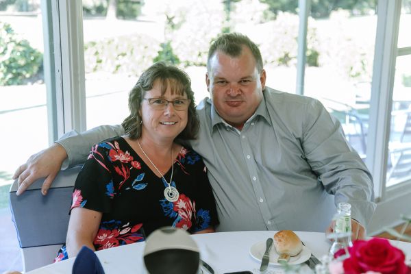 Launceston Golf Club wedding, the couple, frame 245