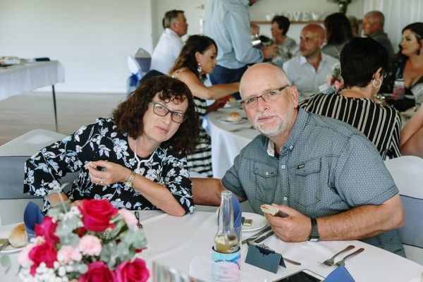 Tania and Jamie's wedding day in Kings Meadows, frame 247