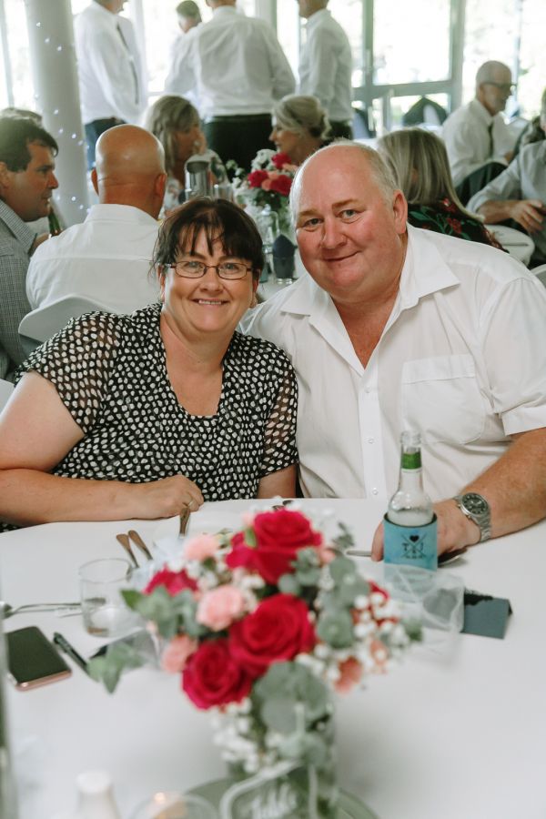 Tania and Jamie's wedding day in Kings Meadows, frame 256