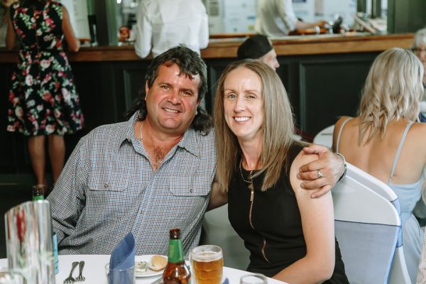 Tania and Jamie's wedding day in Kings Meadows, frame 265
