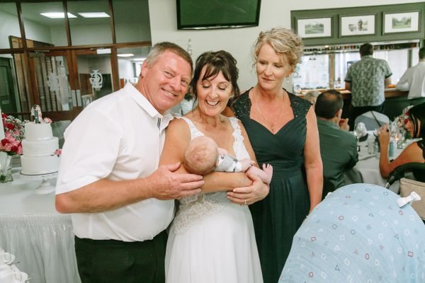 Tania and Jamie's wedding day in Kings Meadows, frame 268