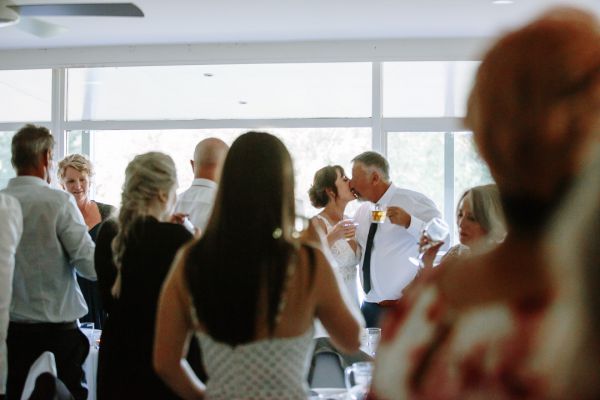 Tania and Jamie's wedding day in Kings Meadows, frame 289