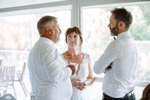 Tania and Jamie's wedding day in Kings Meadows, frame 301