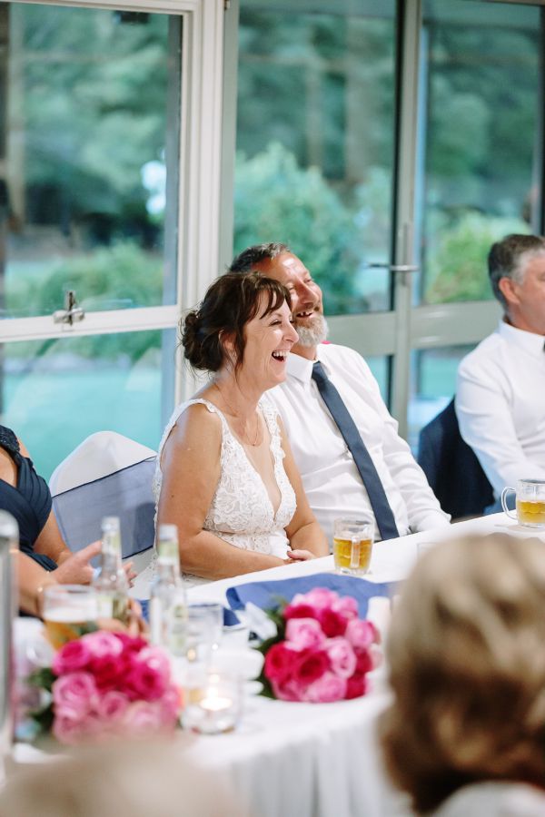 Tania and Jamie's wedding day in Kings Meadows, frame 319