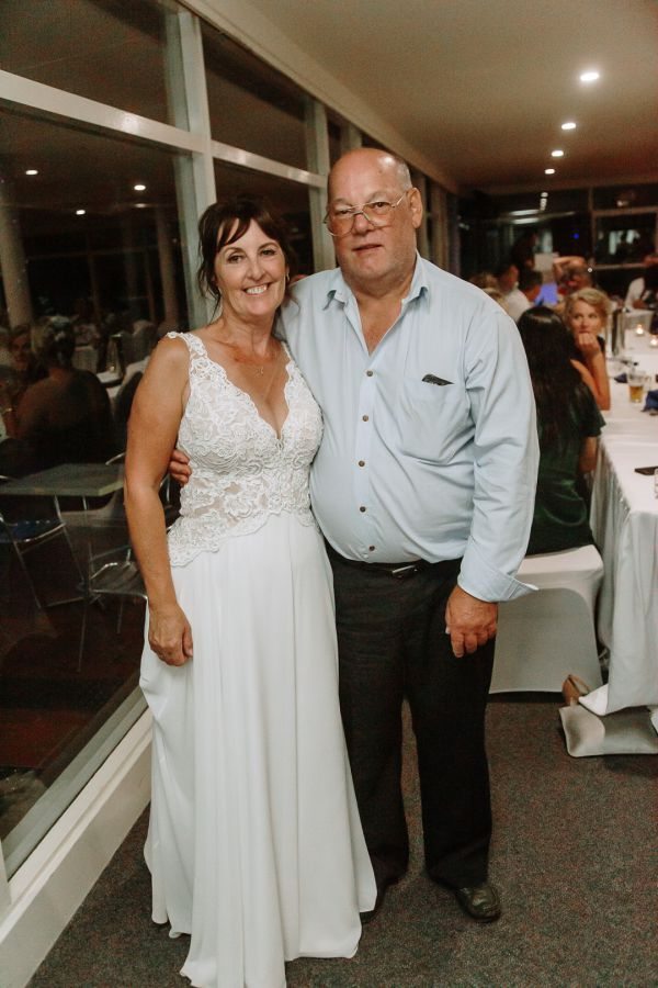 Tania and Jamie's wedding day in Kings Meadows, frame 343