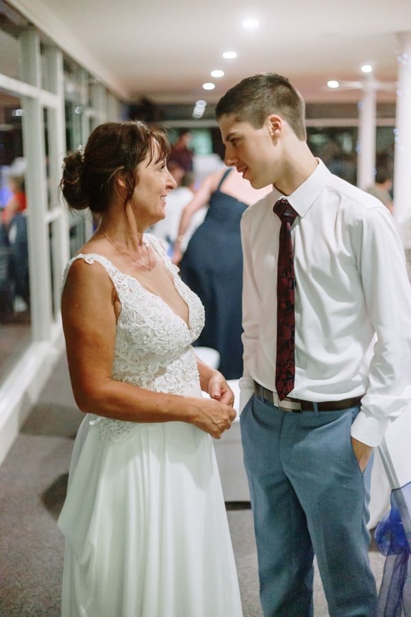 Launceston Golf Club wedding, the couple, frame 344