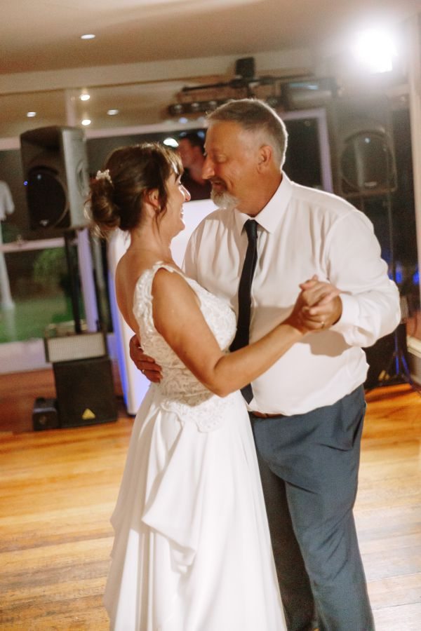 Launceston Golf Club wedding, the couple, frame 350