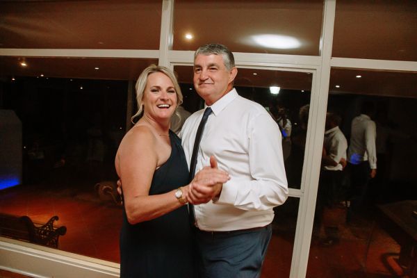 Launceston Golf Club wedding, the couple, frame 356