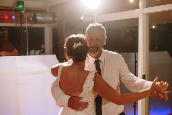 Tania and Jamie's wedding day in Kings Meadows, frame 388