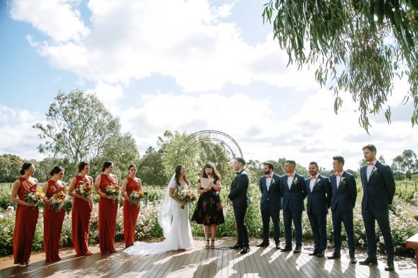 Giovi and Andrés' wedding day in Lancefield, frame 130