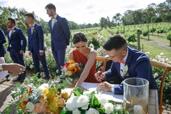 Giovi and Andrés' wedding day in Lancefield, frame 172