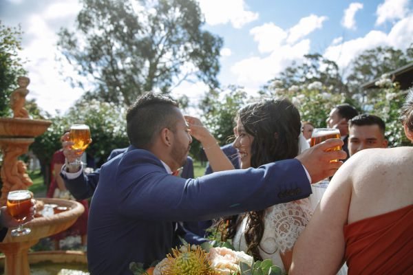 Giovi and Andrés' wedding day in Lancefield, frame 178
