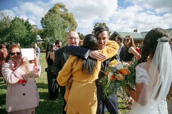 Giovi and Andrés' wedding day in Lancefield, frame 187