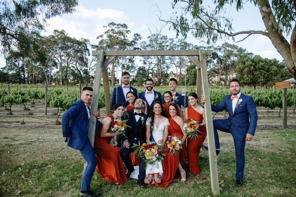 Giovi and Andrés' wedding day in Lancefield, frame 226