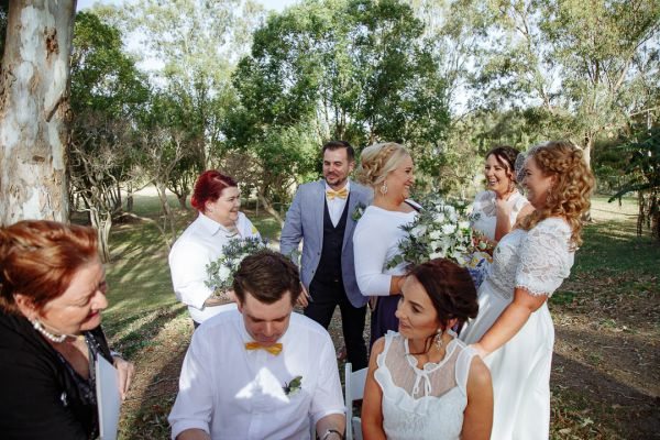Elyse and Dan's wedding day in Carrara, frame 187
