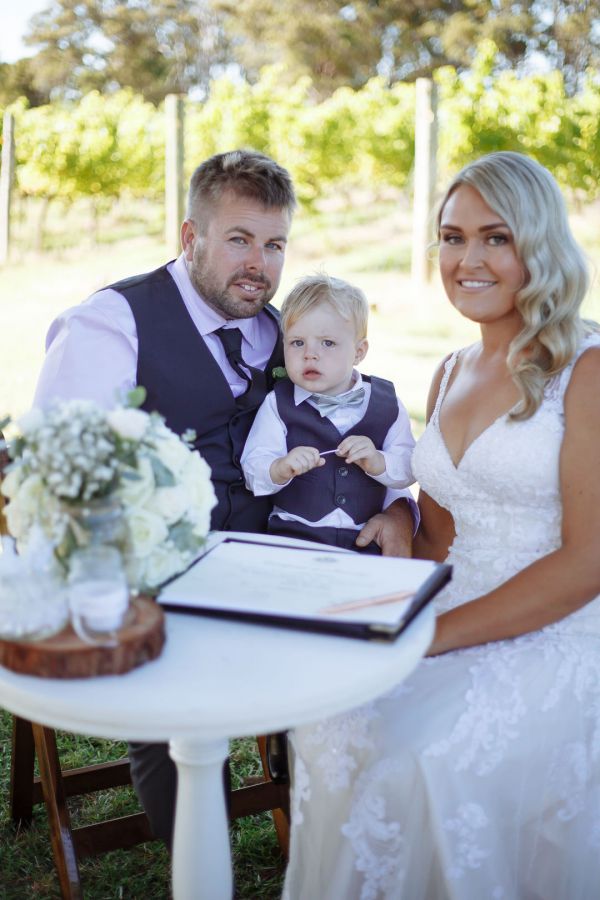 Natasha and Adam's wedding day in Wilyabrup, frame 094