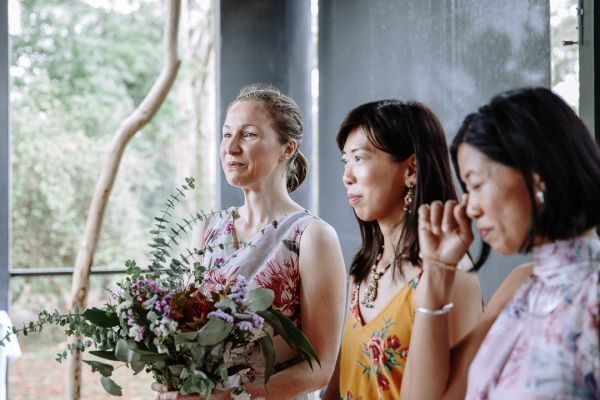 Wedding photograph 045 from BoBo and Isaac's day at Heide Museum of Modern Art