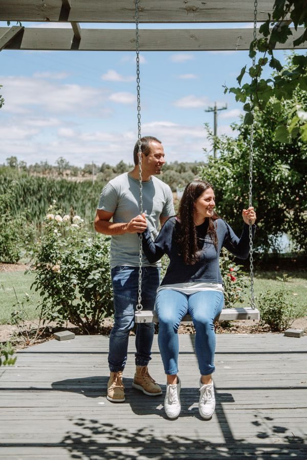 Immerse Winery pre-wedding photo Dixons Creek