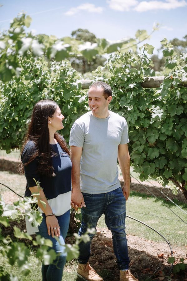 Vanessa and Michael's pre-wedding session in Dixons Creek, frame 028