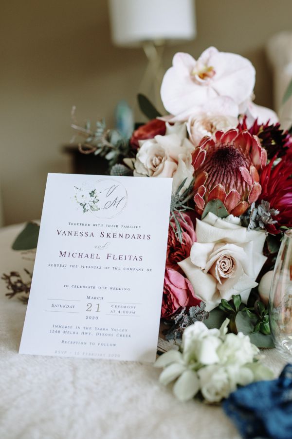 Immerse Winery wedding photo Dixons Creek