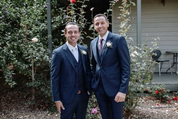 Vanessa and Michael's wedding day in Dixons Creek, frame 004