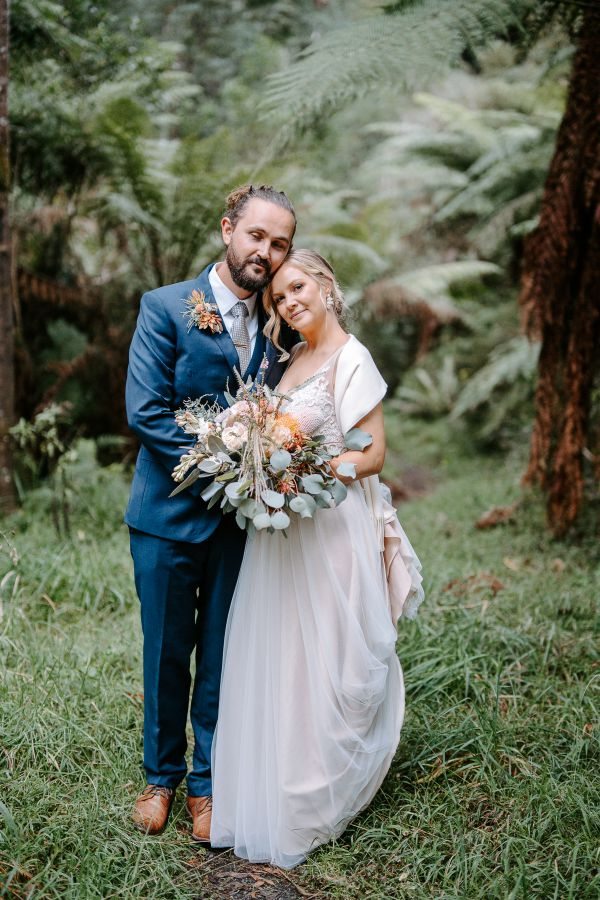 Wedding photograph 075 from Alex and Bec's day at Lyrebird Falls
