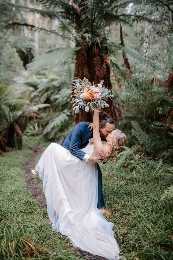 Wedding photograph 087 from Alex and Bec's day at Lyrebird Falls