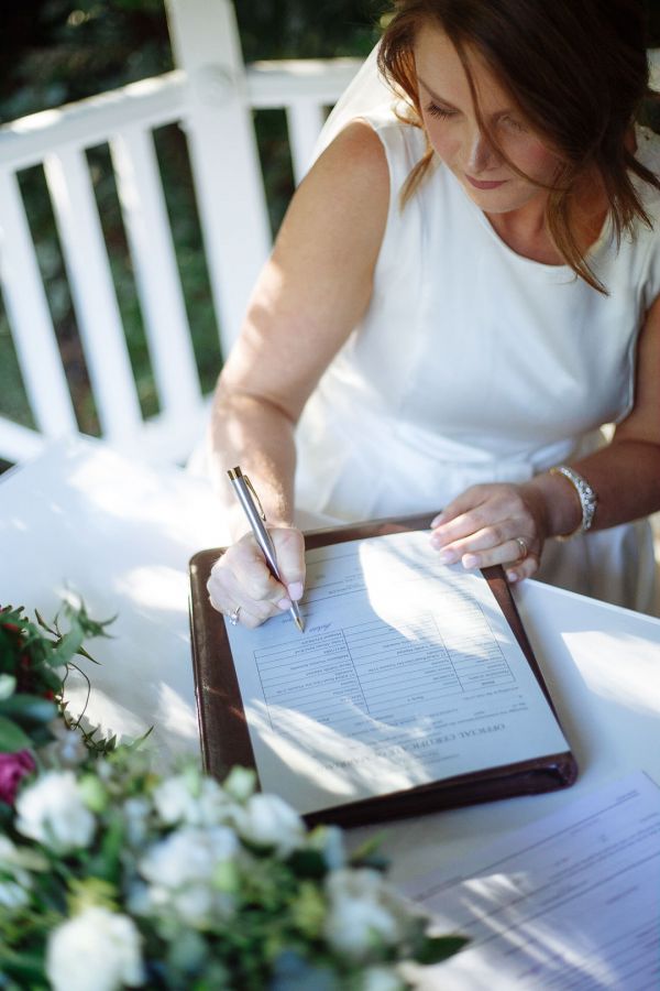 Andrea and Steve's wedding day in Kallista, frame 145