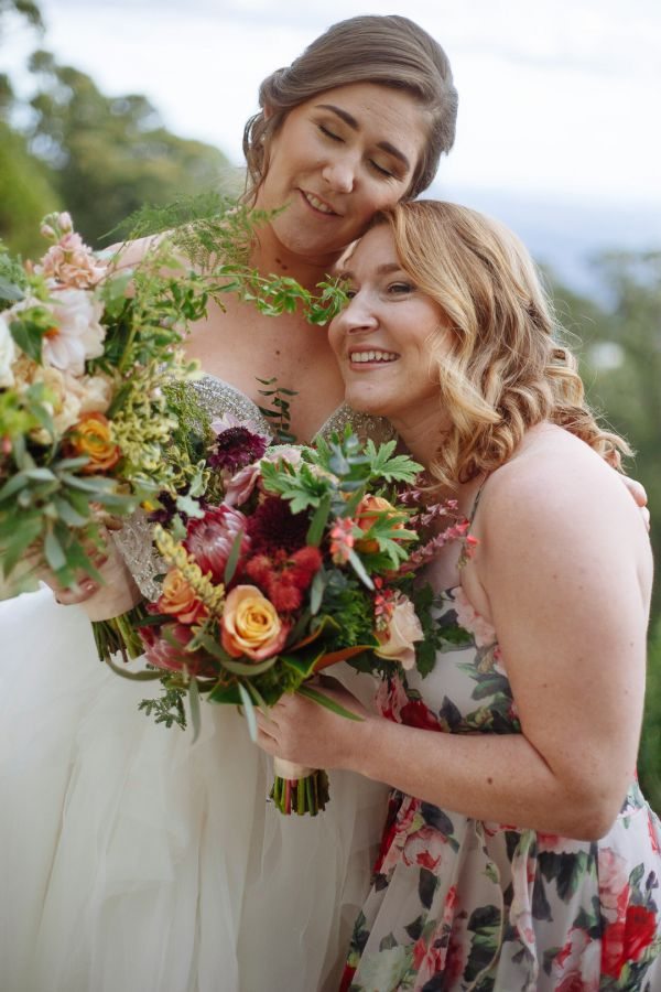 Bec and Shaun's wedding day in Kallista, frame 070