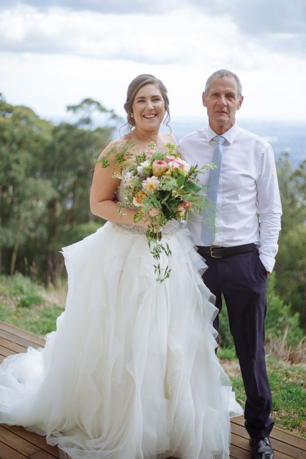 Bec and Shaun's wedding day in Kallista, frame 073