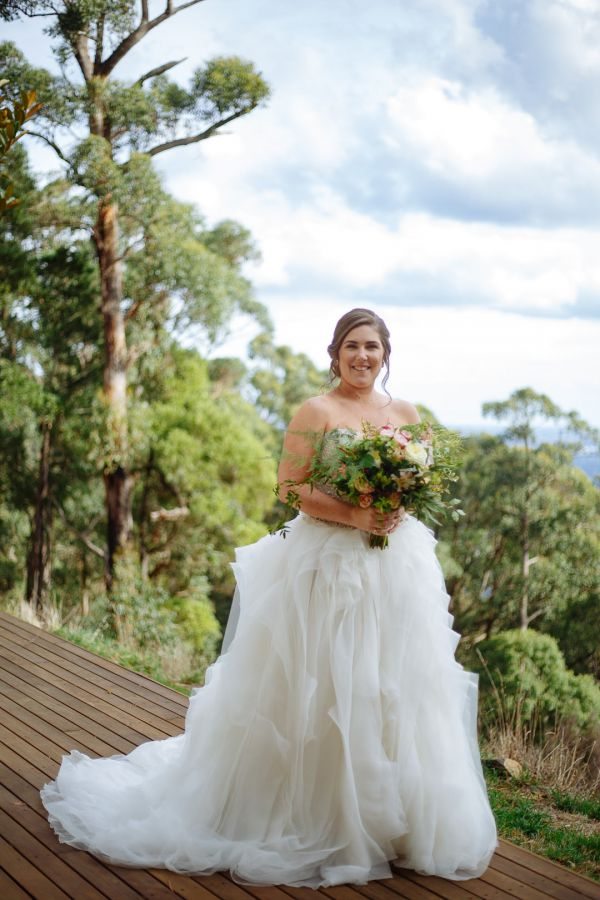 Bec and Shaun's wedding day in Kallista, frame 076
