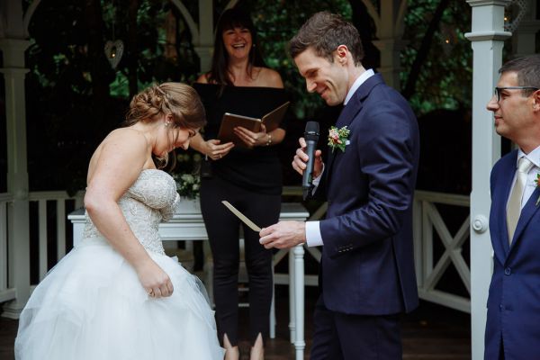 Bec and Shaun's wedding day in Kallista, frame 139