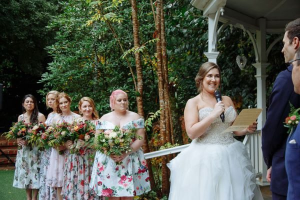 Bec and Shaun's wedding day in Kallista, frame 145