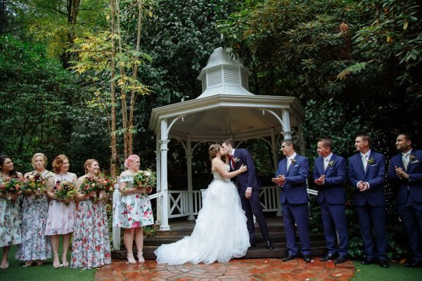 Bec and Shaun's wedding day in Kallista, frame 151