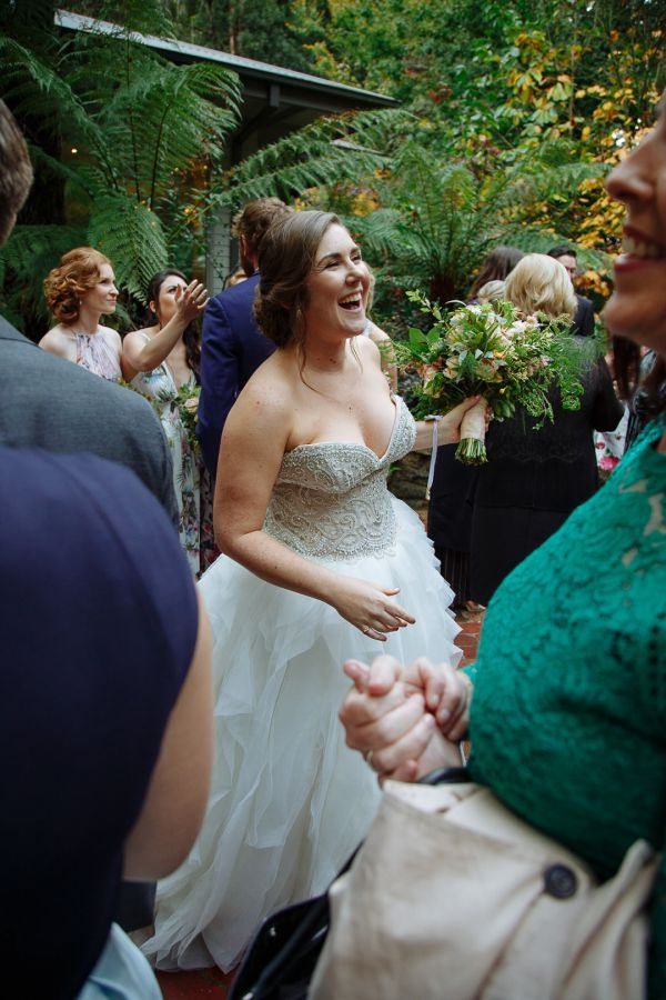 Bec and Shaun's wedding day in Kallista, frame 187