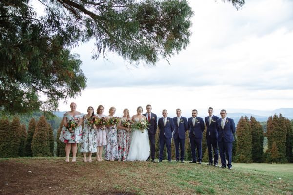 Bec and Shaun's wedding day in Kallista, frame 220