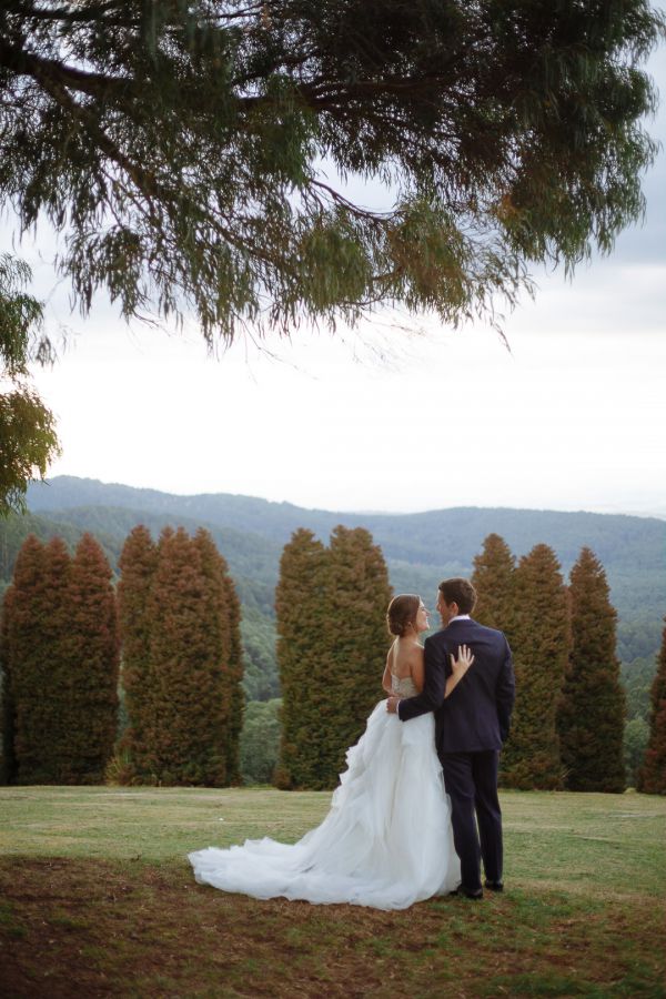 Bec and Shaun's wedding day in Kallista, frame 226