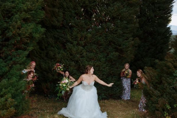 Bec and Shaun's wedding day in Kallista, frame 238