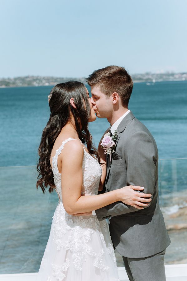 Melanie and Damian's wedding day in Manly, frame 046