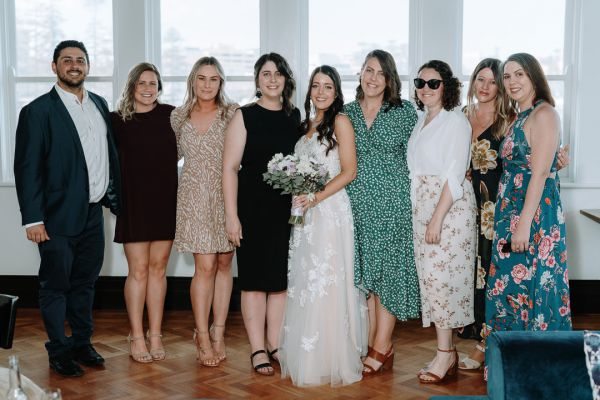 Melanie and Damian's wedding day in Manly, frame 076