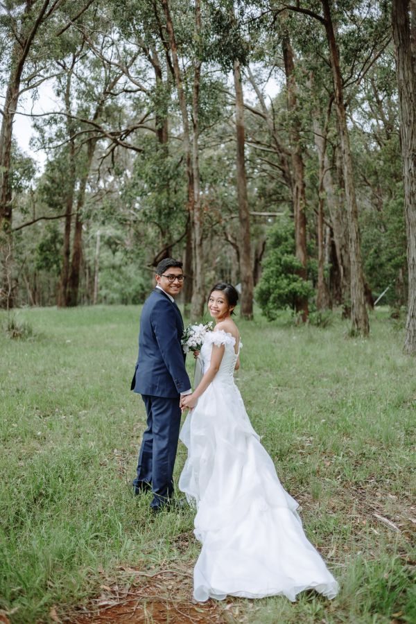 Warratina Lavender Farm pre-wedding photo Wandin Yallock